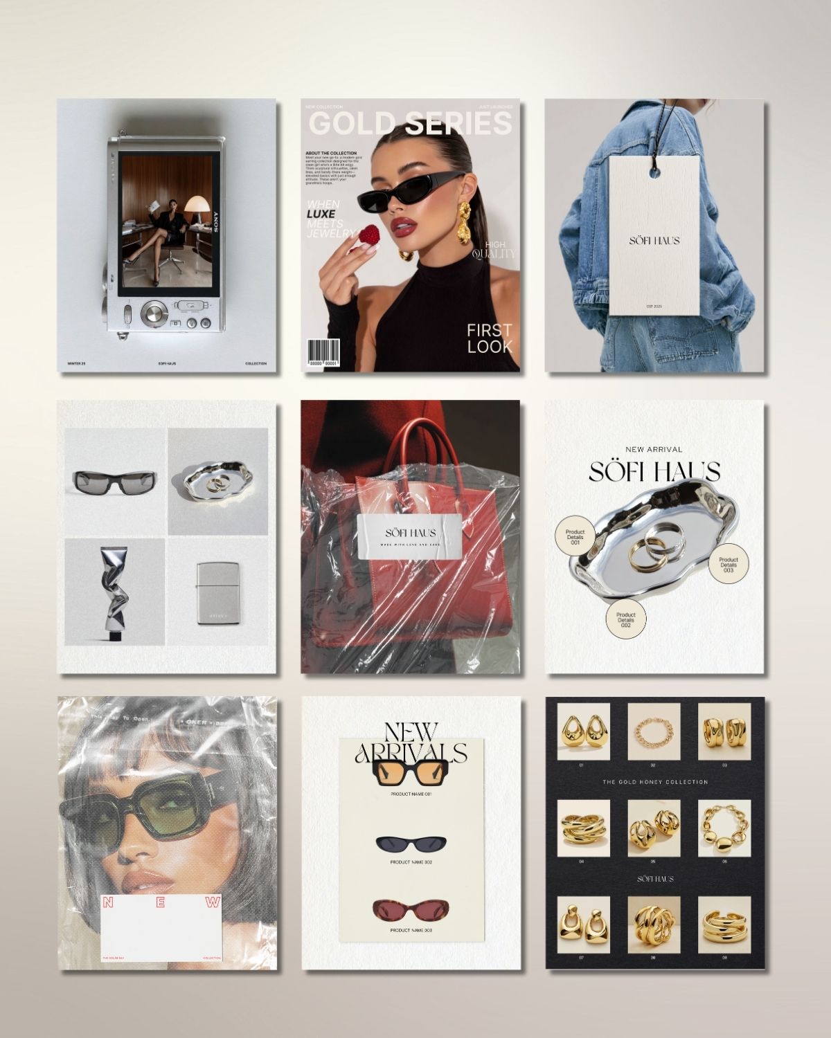 54 Neutral Instagram Canva Templates