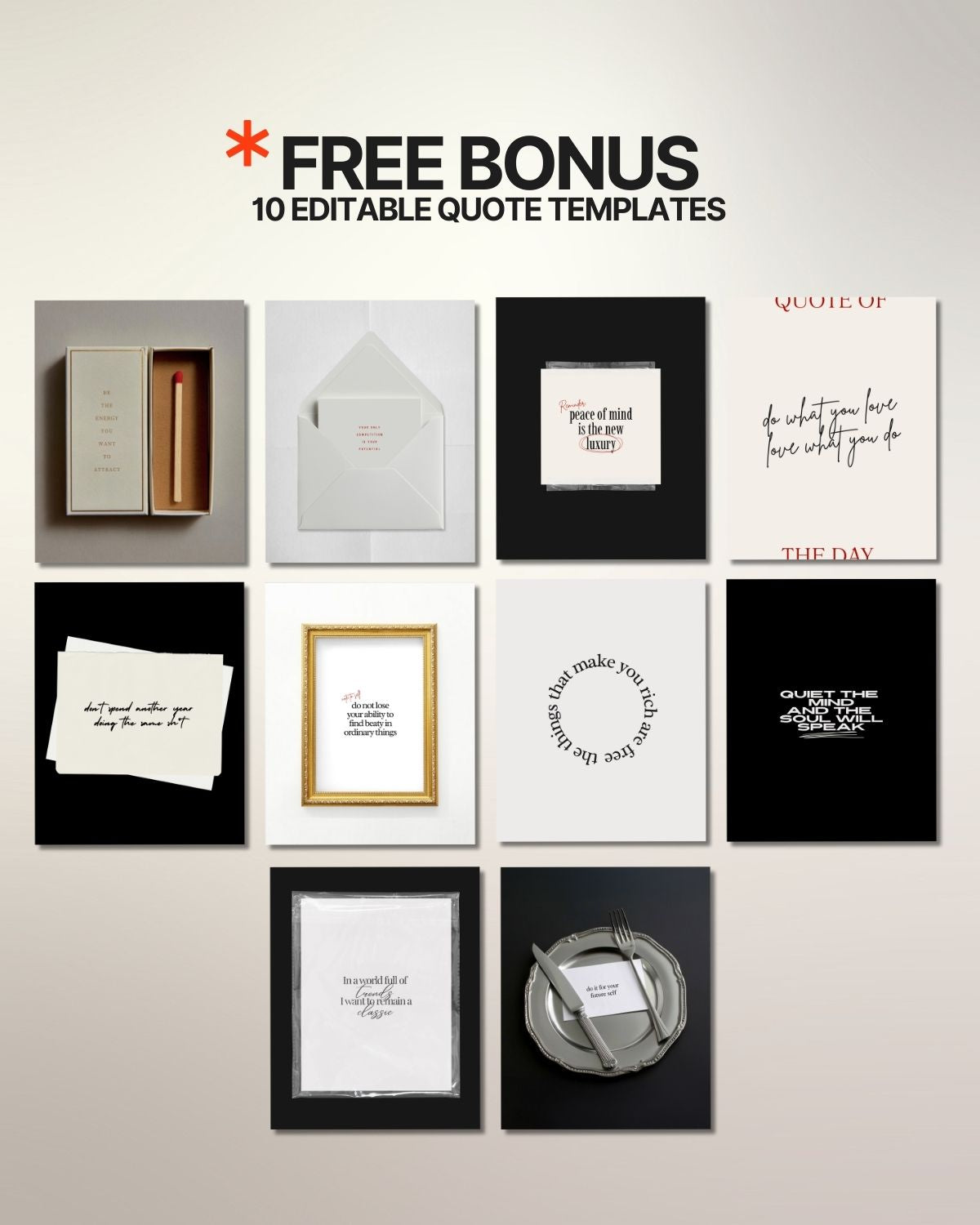 54 Neutral Instagram Canva Templates
