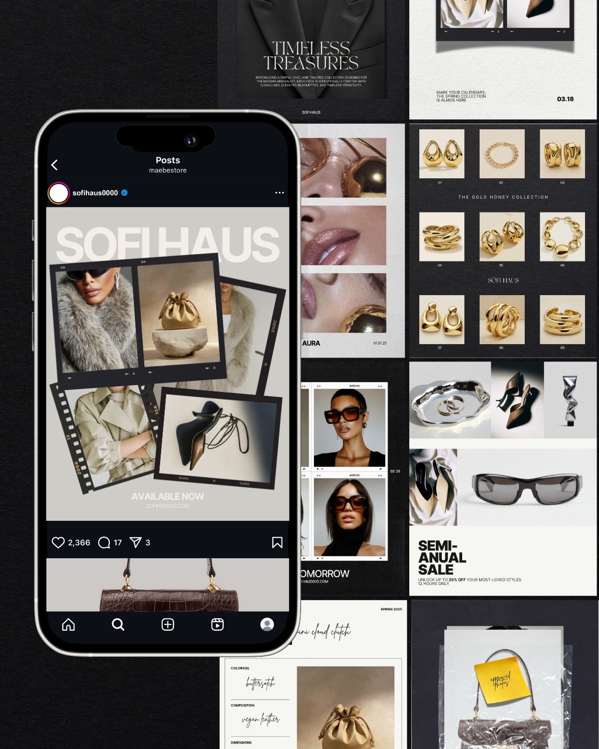 54 Neutral Instagram Canva Templates