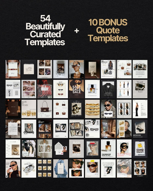 54 Neutral Instagram Canva Templates
